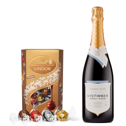 Buy & Send Nyetimber Classic Cuvee 75cl With Lindt Lindor Assorted Truffles 200g