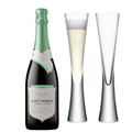 Buy & Send Nyetimber Curvee Cherie Demi-Sec NV English Sparkling Wine with LSA Moya Flutes