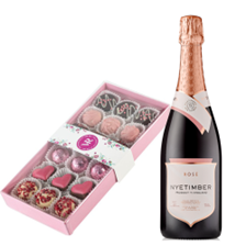Buy & Send Nyetimber Rose English Sparkling Wine 75cl and Assorted Box Of Celebration Chocolates 215g