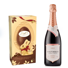 Buy & Send Nyetimber Rose English Sparkling Wine 75cl and Lindt Easter Egg 195g