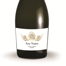 Buy & Send Personalised Prosecco - Gold Ornate Label