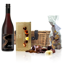 Buy & Send Penny Lane Reserve Pinot Noir 75cl Red Wine And Chocolates Hamper