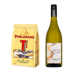 Buy & Send Penny Lane Sauvignon Blanc 75cl White Wine With Toblerone Tinys 248g