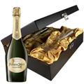 Buy & Send Perrier Jouet Grand Brut Champagne 75cl And Flutes In Luxury Presentation Box
