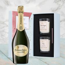 Buy & Send Perrier Jouet Grand Brut Champagne 75cl With Love Body & Earth 2 Scented Candle Gift Box