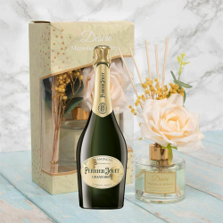 Buy & Send Perrier Jouet Grand Brut Champagne 75cl With Magnolia & Mulberry Desire Floral Diffuser