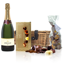 Buy & Send Personalised Champagne - Gold Fabulous Label And Chocolates Hamper
