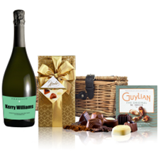 Buy & Send Personalised Prosecco - Green Label And Chocolates Hamper