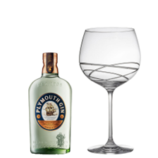Buy & Send Plymouth Gin 70cl And Single Gin and Tonic Skye Copa Glass