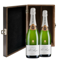 Buy & Send Pol Roger Brut Reserve Champagne 75cl Double Elm Wood Gift Boxed (2x75cl)