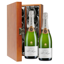Buy & Send Pol Roger Brut Reserve Champagne 75cl Double Luxury Gift Boxed Champagne (2x75cl)