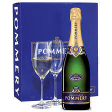 Buy & Send Pommery Apanage Brut Champagne Gift Pack With 2 Flutes 75cl