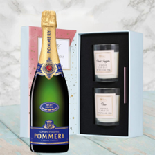 Buy & Send Pommery Brut Royal Champagne 75cl With Love Body & Earth 2 Scented Candle Gift Box