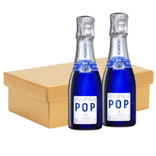 Buy & Send Pommery POP Champagne 20cl Duo Postal Box