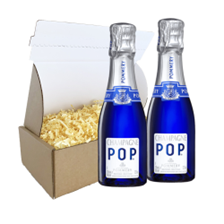 Buy & Send Pommery POP Champagne 20cl Duo Postal Box