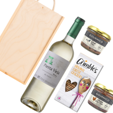 Buy & Send Puerta Vieja Rioja Blanco 75cl White Wine And Pate Gift Box