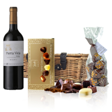 Buy & Send Puerta Vieja Tinto Reserva And Chocolates Hamper