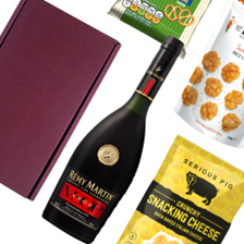 Buy & Send Remy Martin VSOP Cognac 70cl Nibbles Hamper