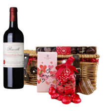 Buy & Send Roseville Bordeaux 75cl Red Wine And Chocolate Valentines Hamper