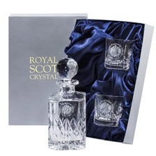 Buy & Send Royal Scot Crystal - Queen's Platinum Jubilee - Kintyre Crystal Whisky Set Presentation Boxed