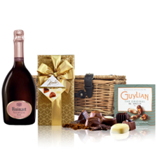 Buy & Send Ruinart Rose Champagne 75cl And Chocolates Hamper