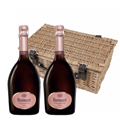 Buy & Send Ruinart Rose Champagne 75cl Twin Hamper (2x75cl)