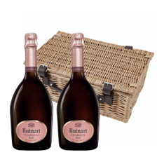 Buy & Send Ruinart Rose Champagne 75cl Twin Hamper (2x75cl)