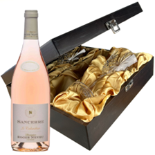 Buy & Send Sancerre Rose Domaine Roger Neveu  Rose Wine In Luxury Box With Royal Scot Wine Glass