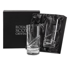 Buy & Send Royal Scot Crystal - Saturn - 2 Tall Crystal Tumblers - (Presentation Boxed)