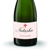 Buy & Send Personalised Champagne - Rose Label