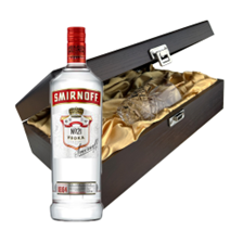 Buy & Send Smirnoff Red Vodka In Luxury Box With Royal Scot Glass