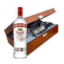 Buy & Send Smirnoff Red Vodka In Luxury Box With Royal Scot Glass