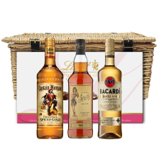Buy & Send Spiced Rum Family Hamper with Nuts and Olives