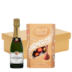 Buy & Send Taittinger Brut Champagne 37.5cl And Chocolates In Gift Hamper