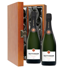 Buy & Send Taittinger Brut Champagne 75cl Double Luxury Gift Boxed Champagne (2x75cl)