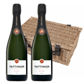 Buy & Send Taittinger Brut Champagne 75cl Twin Hamper (2x75cl)