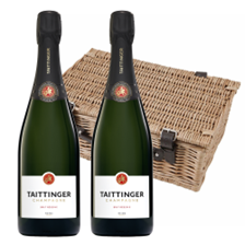 Buy & Send Taittinger Brut Champagne 75cl Twin Hamper (2x75cl)