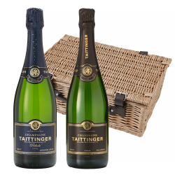 Buy & Send Taittinger Brut Vintage and Prelude Grand Crus Twin Hamper (2x75cl)