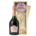 Buy & Send Taittinger Comtes de Champagne Rose 2009 Prestige Cuvee 75cl And Pink Marc de Charbonnel Chocolates Box