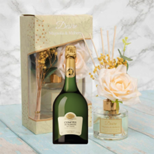 Buy & Send Taittinger Comtes de Grand Crus Champagne 2011 75cl With Magnolia & Mulberry Desire Floral Diffuser