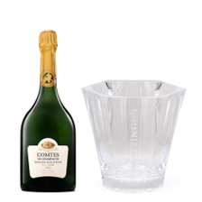 Buy & Send Taittinger Comtes de Grand Crus Champagne 2013 75cl And Branded Ice Bucket Set