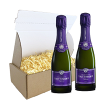 Buy & Send Taittinger Nocturne Champagne 37.5cl Duo Postal Box