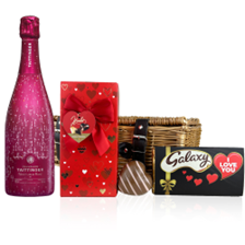 Buy & Send Taittinger Nocturne Rose City Lights Edition And Chocolate Valentines Hamper