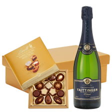 Buy & Send Taittinger Prelude Grands Crus 75cl And Lindt Swiss Chocolates Hamper