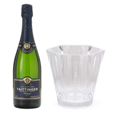 Buy & Send Taittinger Prelude Grands Crus 75cl And Branded Ice Bucket Set