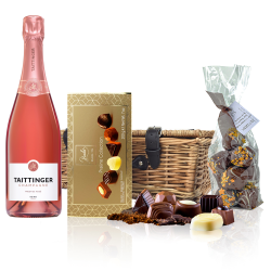 Buy & Send Taittinger Rose Champagne 75cl And Chocolates Hamper