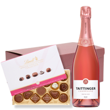 Buy & Send Taittinger Rose Champagne 75cl And Lindt Swiss Chocolates Hamper