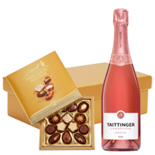 Buy & Send Taittinger Rose Champagne 75cl And Lindt Swiss Chocolates Hamper