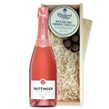 Buy & Send Taittinger Rose Champagne 75cl And Milk Sea Salt Charbonnel Chocolates Box