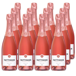Buy & Send Taittinger Rose Champagne 75cl Crate of 12 Champagne
